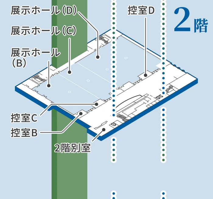 2階 展示ホール マップ