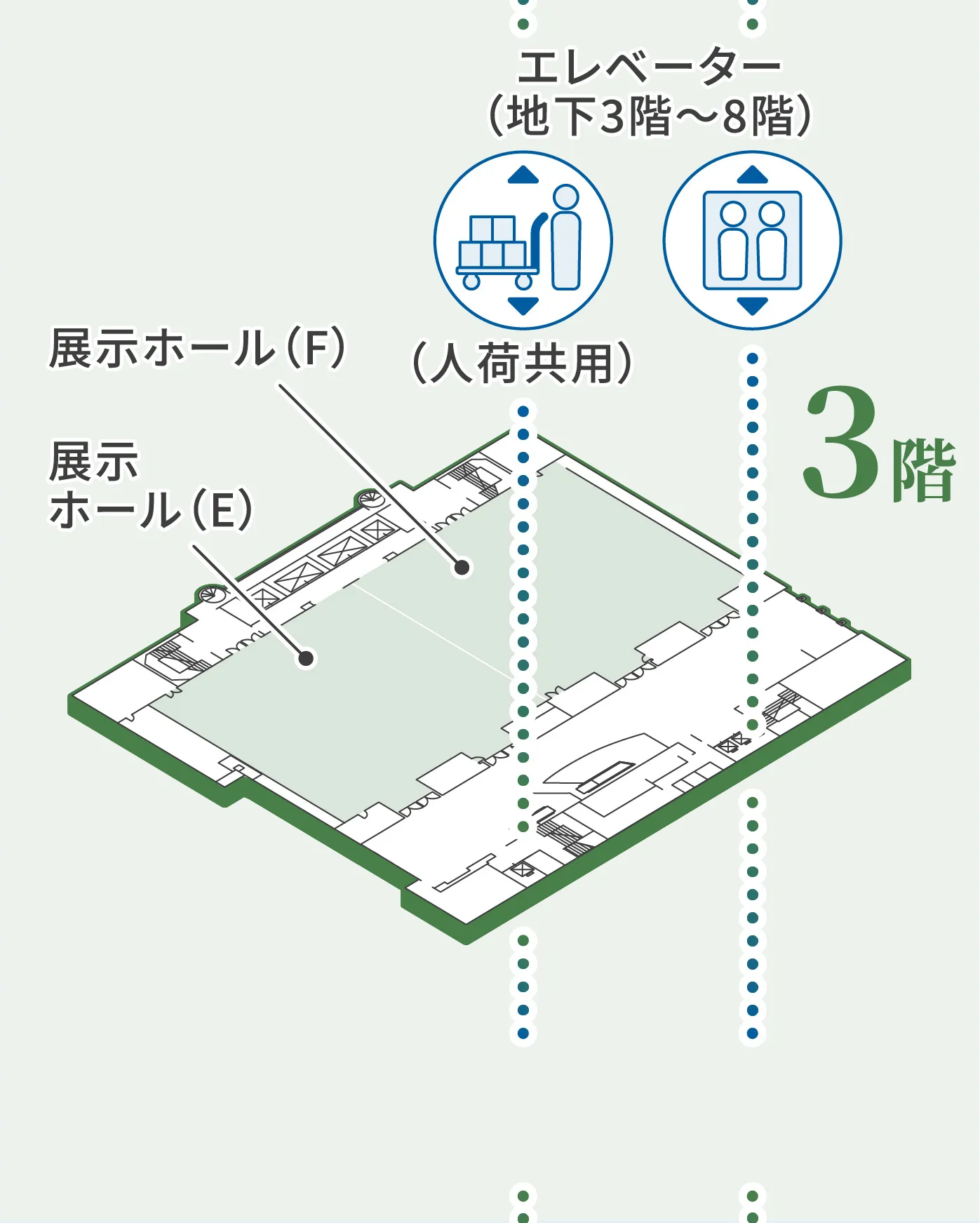 3階 展示ホール マップ